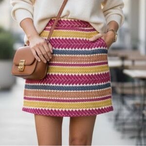 Nomad Multicolor Striped Mini Skirt